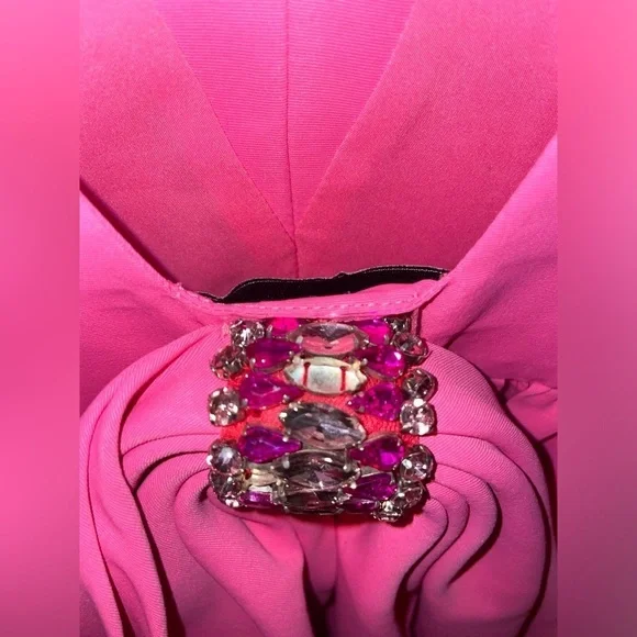 New! Sachin & Babi Katrina Cutout Bow Embellished Pink Gown 💖 Size 2 NWT! - Picture 14 of 16